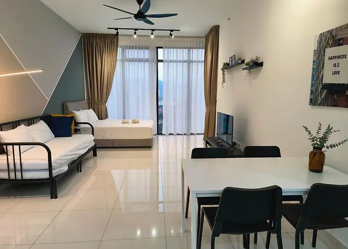 New Georgetown Stylist 2Br Homestay For 10Pax 无敌美景两房民宿 Beacon Executive Suite