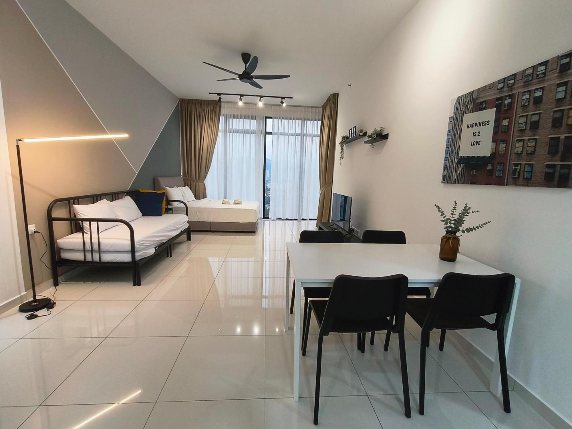 Apartment New Stylist 2br For 10pax 无敌美景两房民宿 Beacon Executive George Town